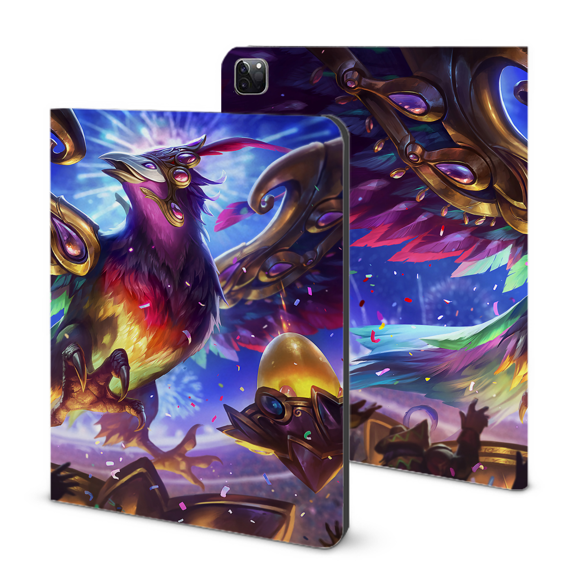 （画像用） リーグ・オブ・レジェンド League of Legends LOL IPad ケース ブック型 PUレザー TPU 耐衝撃 軽量 薄型 ペン収納なし 全面保護 IPad 各モデル対応